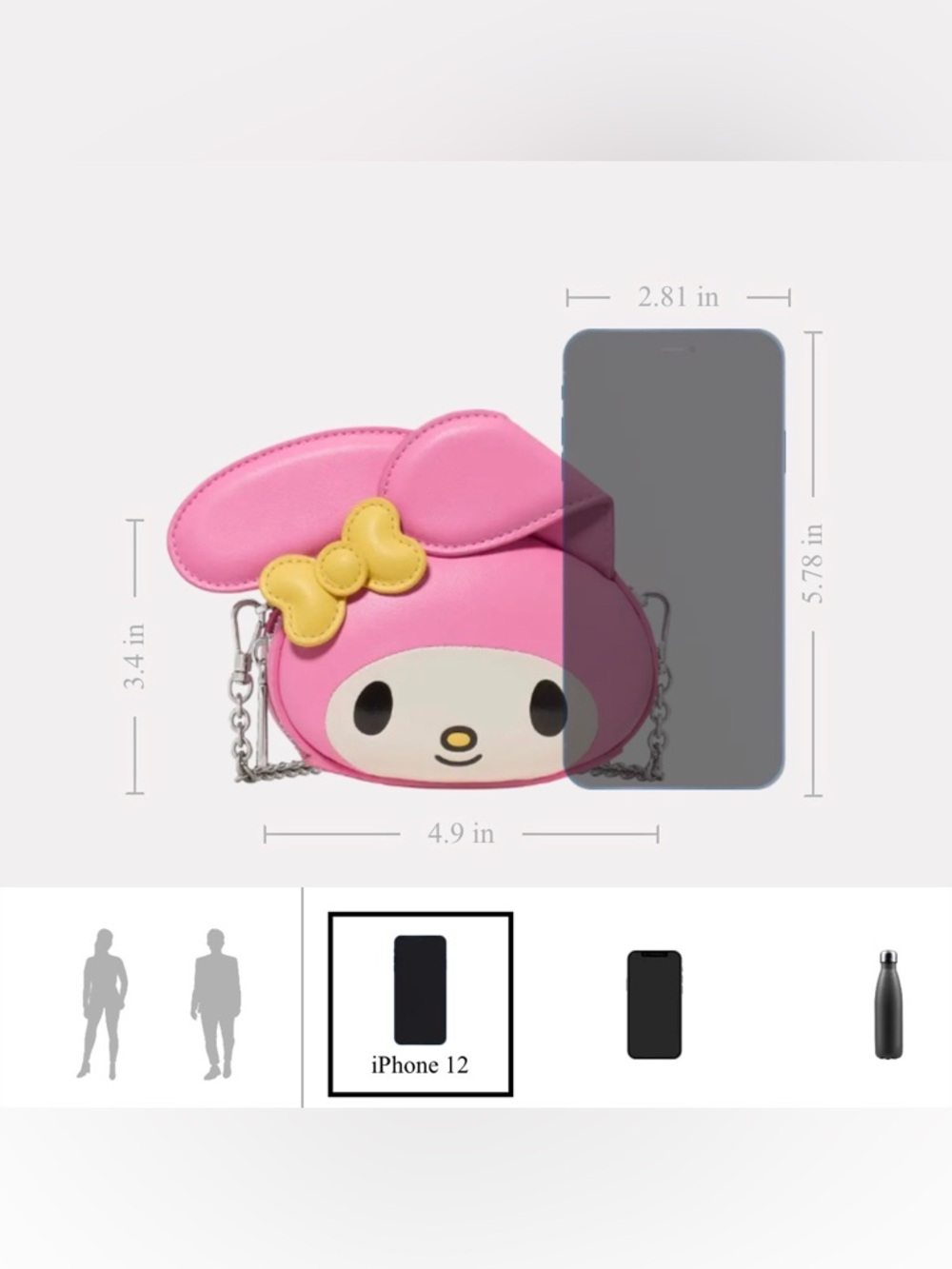 Hello Kitty And Friends X Kate Spade New York 3D My Melody Mini Crossbody Bag - Picture 17 of 17